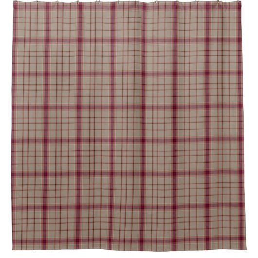 Rideaux De Douche Tartan rose Plaid Scottish Kilt (Devant)