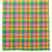 Rideaux De Douche Tartan vert rose (Devant)