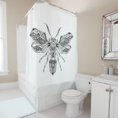 Rideaux De Douche Tatouage d'Abeille-Guêpe (En situation)