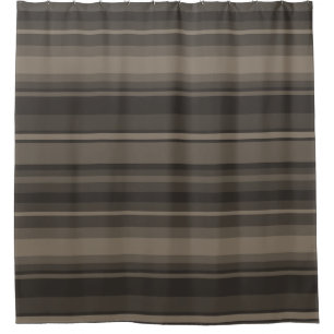 Rideaux De Douche Taupe bandes
