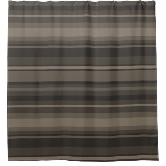 Rideaux De Douche Taupe bandes (Devant)