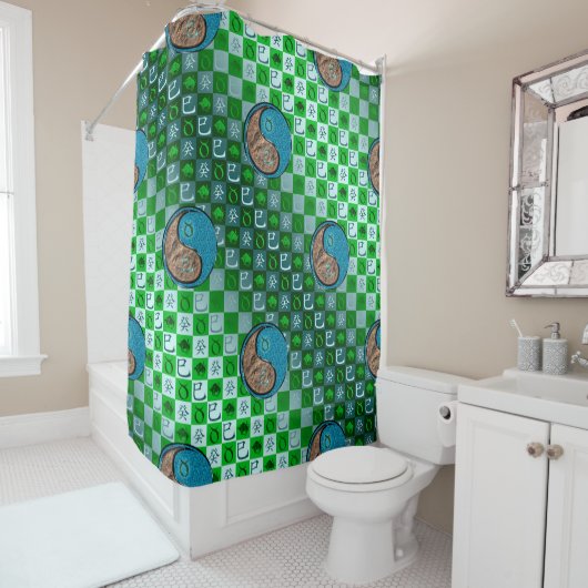 Rideaux De Douche Taureau & Serpent d'eau (En situation)