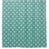 Rideaux De Douche Teal Big Polka Dot Pattern (Devant)