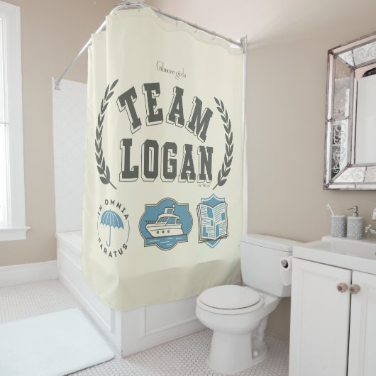 Rideaux De Douche Team Logan Gilmore Girls Design (En situation)