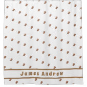 Rideaux De Douche Teddy Bear Motif Personnalisé (Devant)