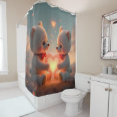 Rideaux De Douche Teddy Time Together - (En situation)