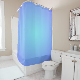 Rideaux De Douche Teintes dégradées de bleu aquatique rêveur