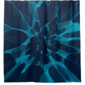 Rideaux De Douche Teinture à carreaux bleus (Devant)