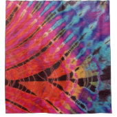 Rideaux De Douche Teinture de biscuit noir rose-chaud Abstrait (Devant)