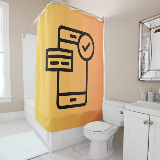 Rideaux de douche Téléphone (En situation)