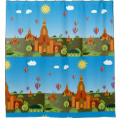 Rideaux De Douche Temples cambodgiens (Devant)