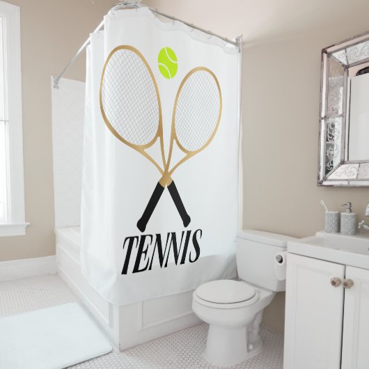 Rideaux De Douche Tennis (En situation)