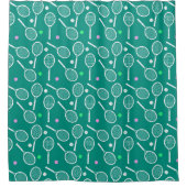 Rideaux De Douche Tennis Racket Motif Green (Devant)