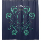 Rideaux De Douche Tentacules de céphalopodes octopus (Devant)