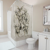 Rideaux De Douche Tentations de St Anthony (En situation)