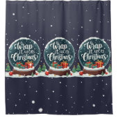Rideaux De Douche Terminer C’est Noël Snow Globe Design (Devant)