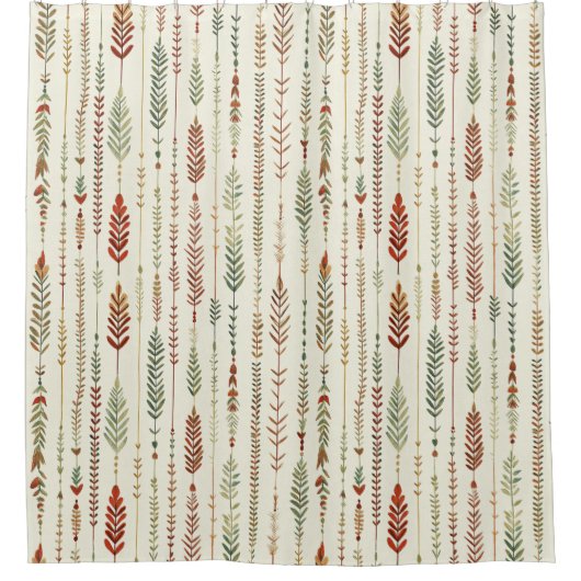 Rideaux De Douche Terra Cotta Boho Sud-Ouest (Devant)