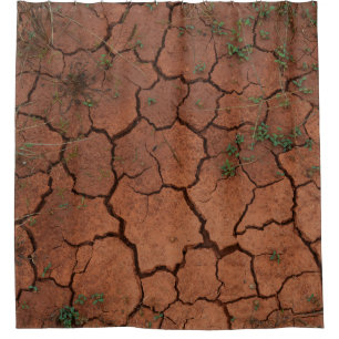 Rideaux De Douche terrain sec et fissuré