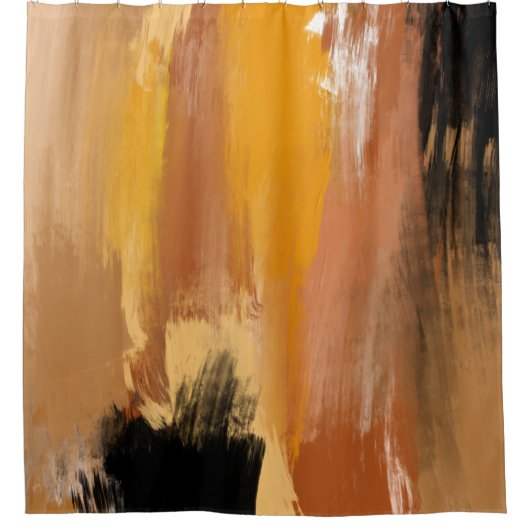 Rideaux De Douche Terre Abstraite (Devant)
