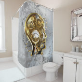 Rideaux De Douche Tête en vapeur avec manomètre (En situation)