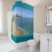 Rideaux De Douche Tête et Waikiki de diamant (En situation)