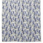 Rideaux De Douche Texas Bluebonnet Fleur sauvage Motif, Floral bleu (Devant)