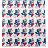 Rideaux De Douche Texas Christmas Cowboy Snowman Joyeux Noël (Devant)