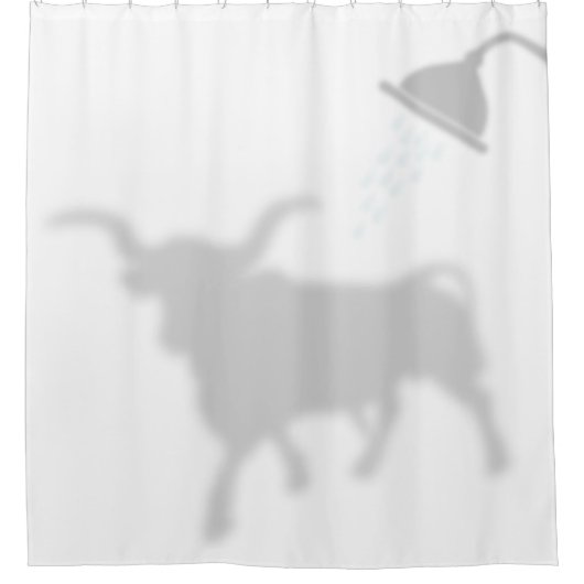 Rideaux De Douche Texas Longhorn Shadow Silhouette Shadow Buddies3 (Devant)