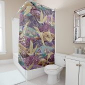 Rideaux De Douche Textile (En situation)