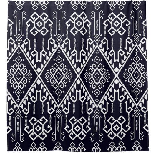 Rideaux De Douche Textile Carrés : Matrice de grunge de mode (Devant)