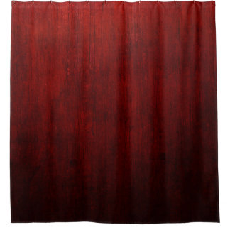 Rideaux De Douche textile floral rouge et noir