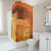 Rideaux De Douche texture Abstraite. 2d illustration. Main expressiv (En situation)