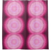 Rideaux De Douche Texture abstraite de rose de vitrage de cercle (Devant)