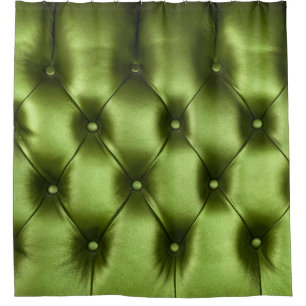 Rideaux De Douche texture Arrière - plan du capitone vert foncé auth