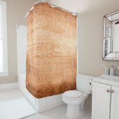 Rideaux De Douche texture bois foncé surface arrière - plan avec vie (En situation)