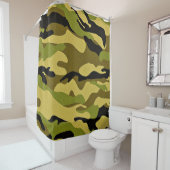 Rideaux De Douche Texture camouflage surface de soldat (En situation)