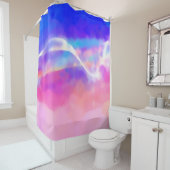 Rideaux De Douche texture de conception art numérique arrière - plan (En situation)