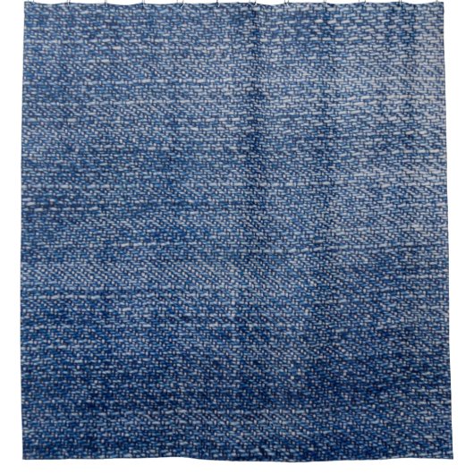 Rideaux De Douche Texture de Jeans en tissu bleu Denim (Devant)