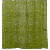 Rideaux De Douche Texture de l'alligator vert citron (Devant)