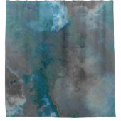 Rideaux De Douche Texture de marbre bleu et gris (Devant)