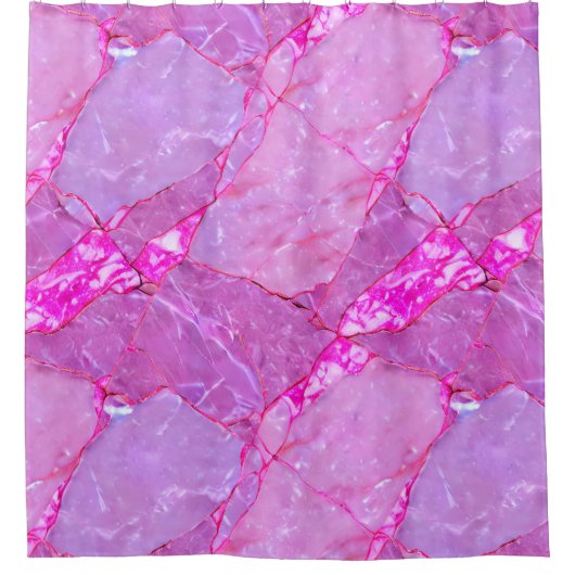 Rideaux De Douche Texture de marbre rose, effet de marbre (Devant)