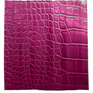 Rideaux De Douche Texture de peau de crocodile rose