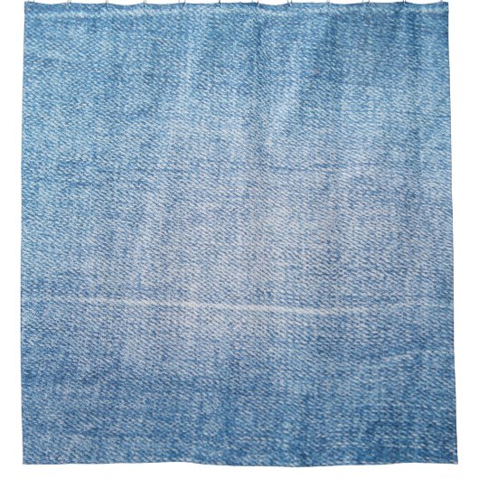 Rideaux De Douche Texture des jeans en denim bleu (Devant)