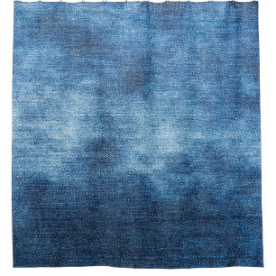 Rideaux De Douche Texture des jeans en denim bleu