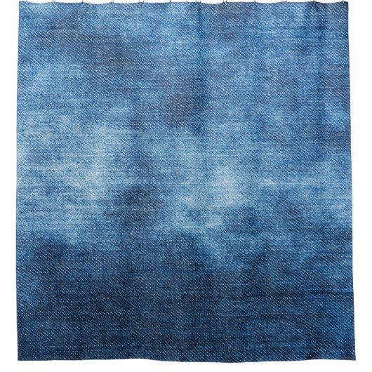 Rideaux De Douche Texture des jeans en denim bleu (Devant)