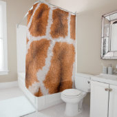 Rideaux De Douche Texture d'impression de girafe (En situation)
