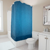 Rideaux De Douche Texture en cuir bleu (En situation)