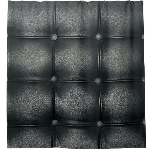 Rideaux De Douche Texture en Cuir Boutonné Luxe (Devant)