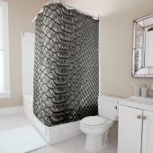 Rideaux De Douche Texture en cuir noir, utilisation arrière - plan. (En situation)