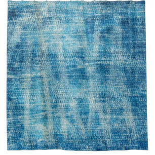 Rideaux De Douche Texture en jean bleu